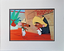 Speedy Gonzalas and Slowpoke Rodriguez Hand Inked & Hand Painted Animation Cel picture