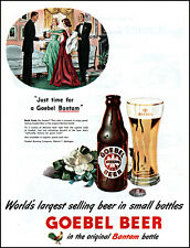 1948 Goebel Beer Bantam Bottle Detroit Couples social vintage art print ad L49 picture