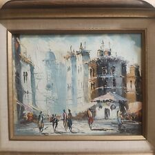 Antique Oil On Canvas Paintings Framed & Signed picture