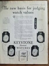 1926 Keystone standard watch pocket watch judging value ad picture