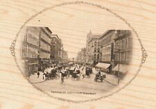 Postcard IN Indianapolis Meridian Street from Monument Indiana Antique Horses picture