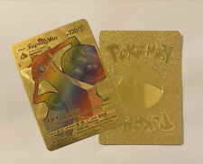 Aegislash VMAX Rainbow Golden Card Gold Custom Card picture