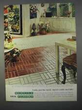 1966 Kentile Colonial Brick Vinyl Tile Ad - Looks Like picture