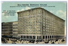 c1905 Baltimore Bargain House Building Cars Trucks Scene Posted Antique Postcard picture