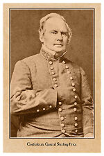CIVIL WAR VINTAGE PHOTO RP Confederate General Sterling Price CARD CDV picture