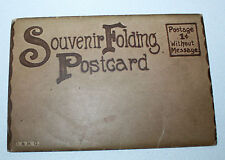 Vtg Train Railroad Postcards Souvenir Folder Folding Set D&R G  Travel Unsent picture