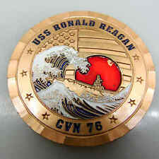 USS RONALD REAGAN CVN 76 FORWARD DEPLOYED NAVAL FORCES CHALLENGE COIN picture