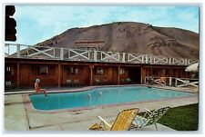 c1960's Pony Express Motel Swimming Pool Jackson Wyoming WY Unposted Postcard picture