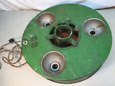 BELMONT TREELITER GREEN METAL CHRISTMAS TREE STAND LIGHT Tested Works picture