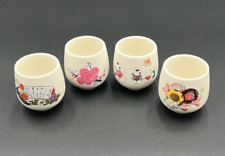 Japanese Sake Cups Set Of 4 Vintage picture