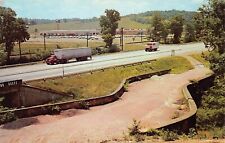 New Concord OH Ohio Historic S Bridge Hwy 40 Muskingum County Vtg Postcard A6 picture