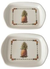 Vintage Roger Bucklin Pineapple Melamine 6.5” Small Trays Trinket Dish 1987 picture