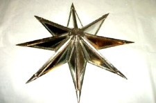 VINTAGE MOROVIAN STAR WALL MIRROR TIN MEXICO STARBURST SMALL HANGING picture