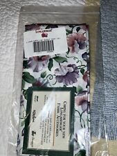 🌷 NIP 2 Longaberger Napkins~SWEET PEA~Brand New~ Colorful Perfect For Spring picture