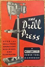 Vintage Craftsman 1949© “The Drill Press” Power Tool Handbook picture