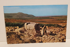 VINTAGE 1984 ISRAEL HOLYLAND HAZOR MUSEUM POSTCARD PALPHOT #5264 CNAANITE ALTAR picture