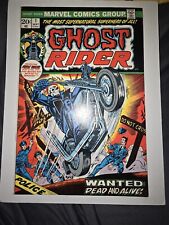 1973 GHOST RIDER #1 VERY NICE HIGHER GRADE 1ST SON OF SATAN MARVEL COMICS SWEET picture