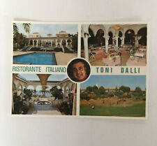 Vintage Postcard Toni Dalli Italian Restaurant Marbella Costa Del Sol Spain picture