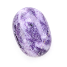 1 pc Lepidolite Palm Stone Natural Crystal Healing Polished Stone picture