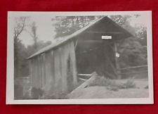 1950s Boes Photo Post Card SPRUCE CREEK COVERED BRIDGE Salisbury Court, N. Y. picture