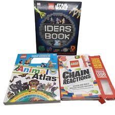 Lego Ideas book Star Wars Animal Atlas, Chain Reactions Idea Books Only Lot Of 3 picture