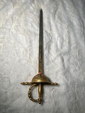 Vintage Gold & Red Decorative Sword picture