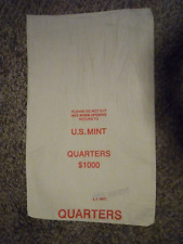 Vintage U.S. Mint Quarters $1000 Money Coin Bag Canvas picture