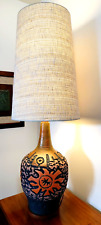 Vtg Mid Century Modern Norwood Pannier Jiri Georges Lauda Art Pottery Lamp picture