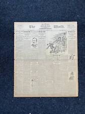 1894 Buffalo Bill Fights Fred May Original Vintage Newspaper, Wild West Memorab picture