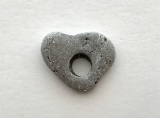 Natural Heart Shaped Beach Holey Rock ❤️ Love Charm Fairy Stone Hag Valentine US picture