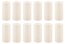 2 Inch Cream Plastic Candle Cover For Candelabra Base Lamp Sockets, 12 Pieces picture
