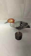 Vintage Hand Carved Wooden Nautical Shore Bird  8
