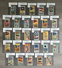 1910-11 T59 Flags of All Nations Lot X28 All Different Top Loaded Tobacco Cards picture
