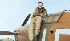 Douglas Bader RAF WW2 Hawker Hurricane - Fridge / Tool Box Magnet 2