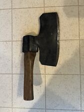 Vtg/Antique 1800s Broad Head Hewing Axe W/STUBBY HANDLE picture