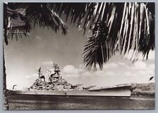 Battleship Missouri Mighty Mo Hawaii April 1951 Modern 4x6 Postcard picture