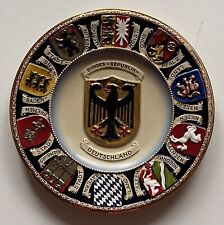 Vtg West Germany Coat Of Arms Plate Thewalt Ceramic Bundes Republik Deutschland picture