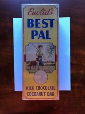 RARE BEST PAL CHOCOLATE CANDY BOX GREAT GRAPHICS 1930's/40's EUCLIDS picture