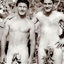 Two WWII men in the jungle Adam & Eve style naked gay photo collection 4