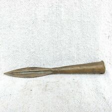 Vintage Handcrafted Brass Spear Head Decorative Collectible 9.5