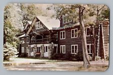 Houghton Lake Michigan MI Johnson's Rustic Resort The Inn Postcard 1950s  picture