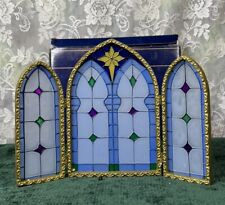 Fontanini Stained Glass Triptych For 2003  Millennium Edition 5
