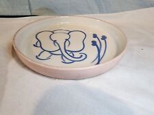 WINFIELD/GABRIEL PASADENA Hand Turned Hand Painted Elephant Pottery Plate NICE picture