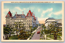 Postcard NY State Capitol New State Office and Education Building Albany, NY H21 picture