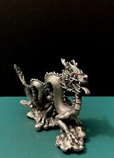 Liberty Hudson Pewter Dragon Serpent Horns Beast Miniature Figurine LOTR GOT RPG picture