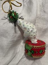 Vintage Handmade Circus Seal Sequined Christmas Ornament  picture