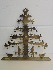 Vintage Dept. 56 Brass Christmas Tree Trivet  picture