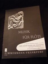 Partition Musik Fur Fleet Philippe Emanuel Bach Zehn Leichte Duette Fur 2 Floten picture