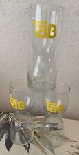 VTG 1970’s  TAB Soda Collector Hourglass Drinking Glasses 3~16 OZ Pristine picture
