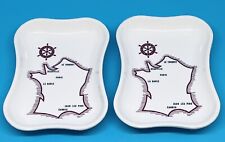 Pair of (2) Lucien Barriere Chaine Advertising Ashtrays Coinor Milano picture